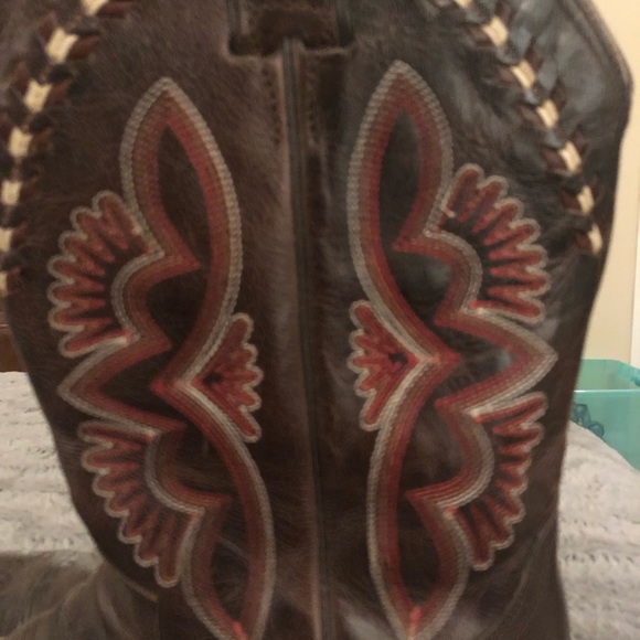 Justin mid calf cowgirl boots size 10 - Picture 3 of 7